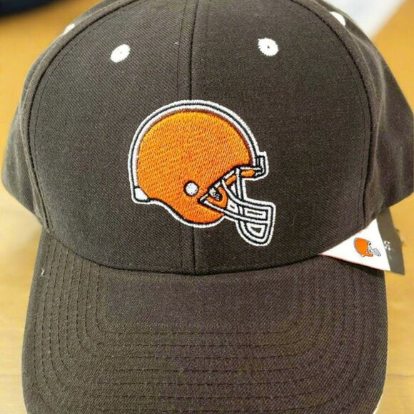 Cleveland Browns Vintage Late '90s NFL 30% Wool 3-D Logo NOS Cap - Picture 3 of 6